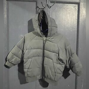 Zara Dark Gray Puffer Jacket